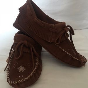 Peace Mocs-Brown Kristina Suede, Women’s 8.5